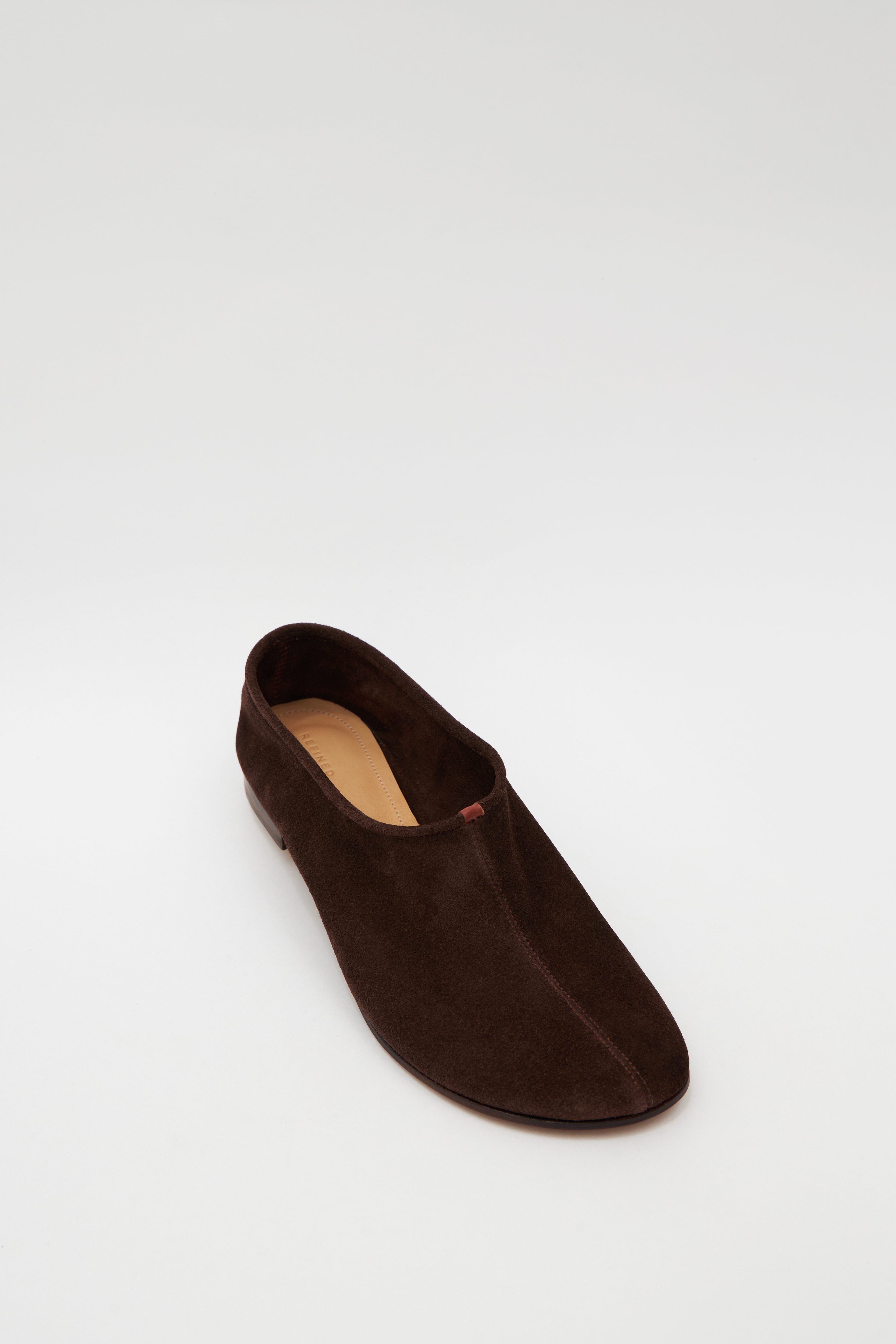 Балетки шоколадного цвета (замша), фото 1