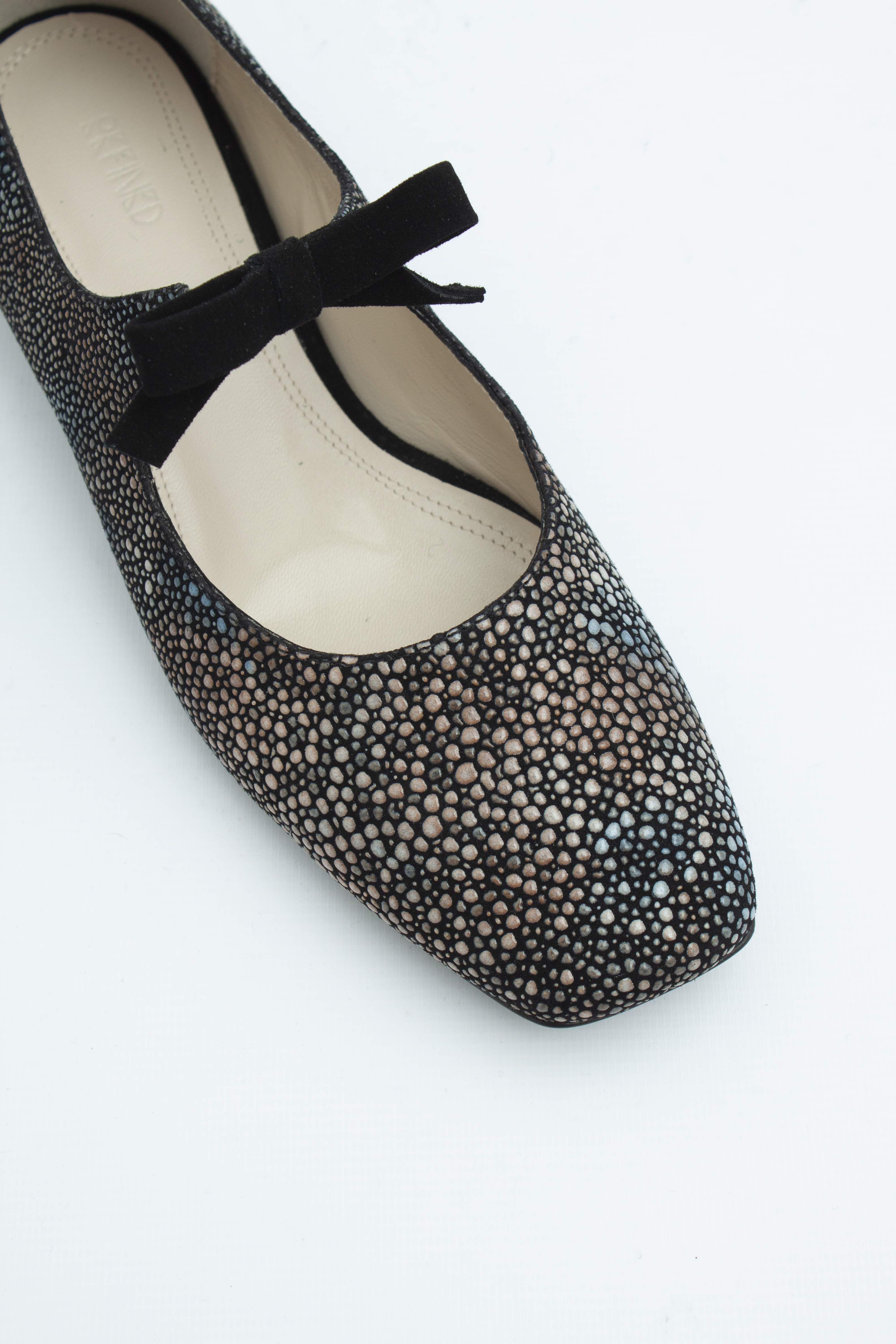 Балетки с квадратным носом с бантами мультиколор, фото 2