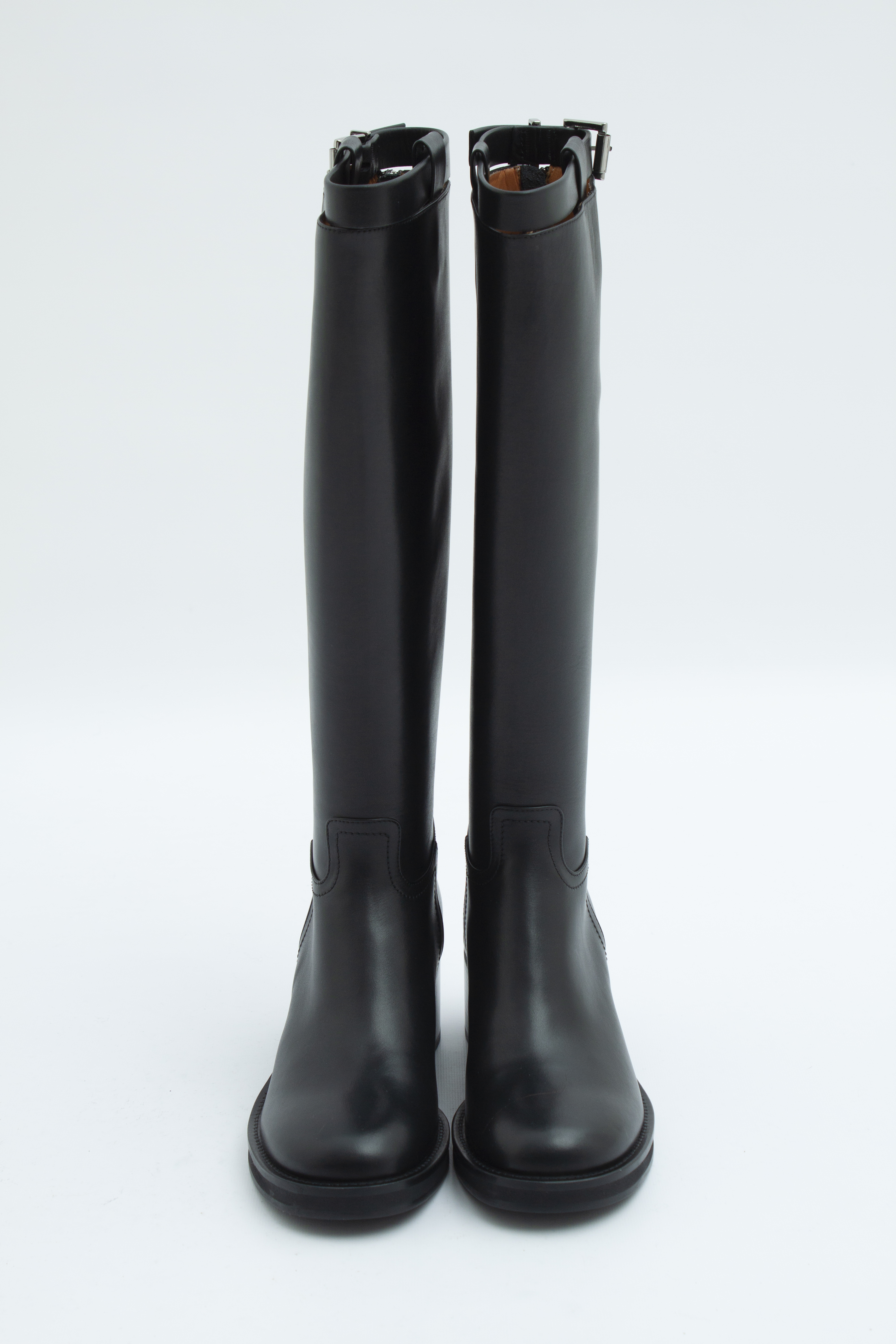 Сапоги с ремнями на каблуке, фото 1