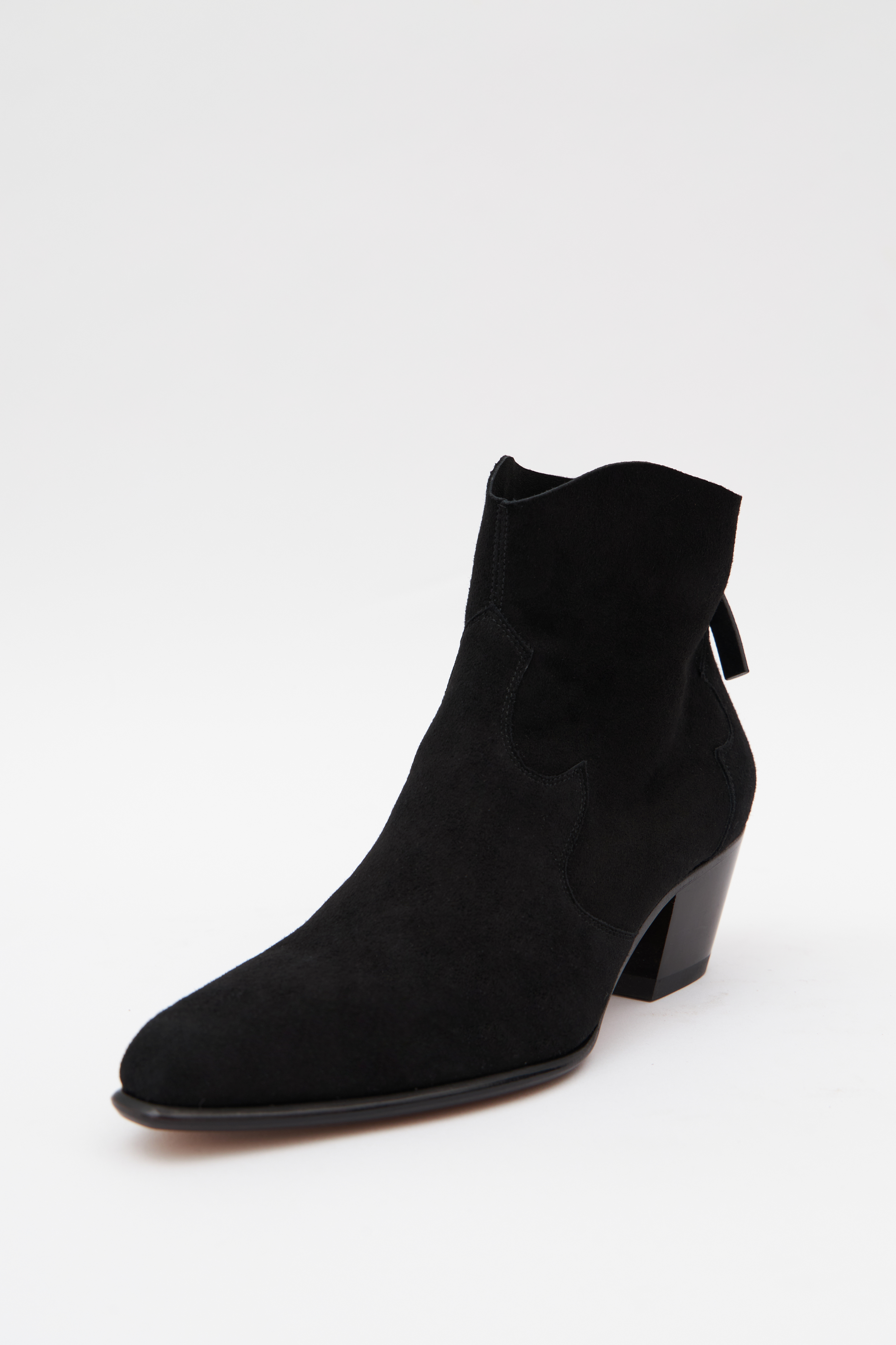 Казаки мягкие из черной замши, фото 1