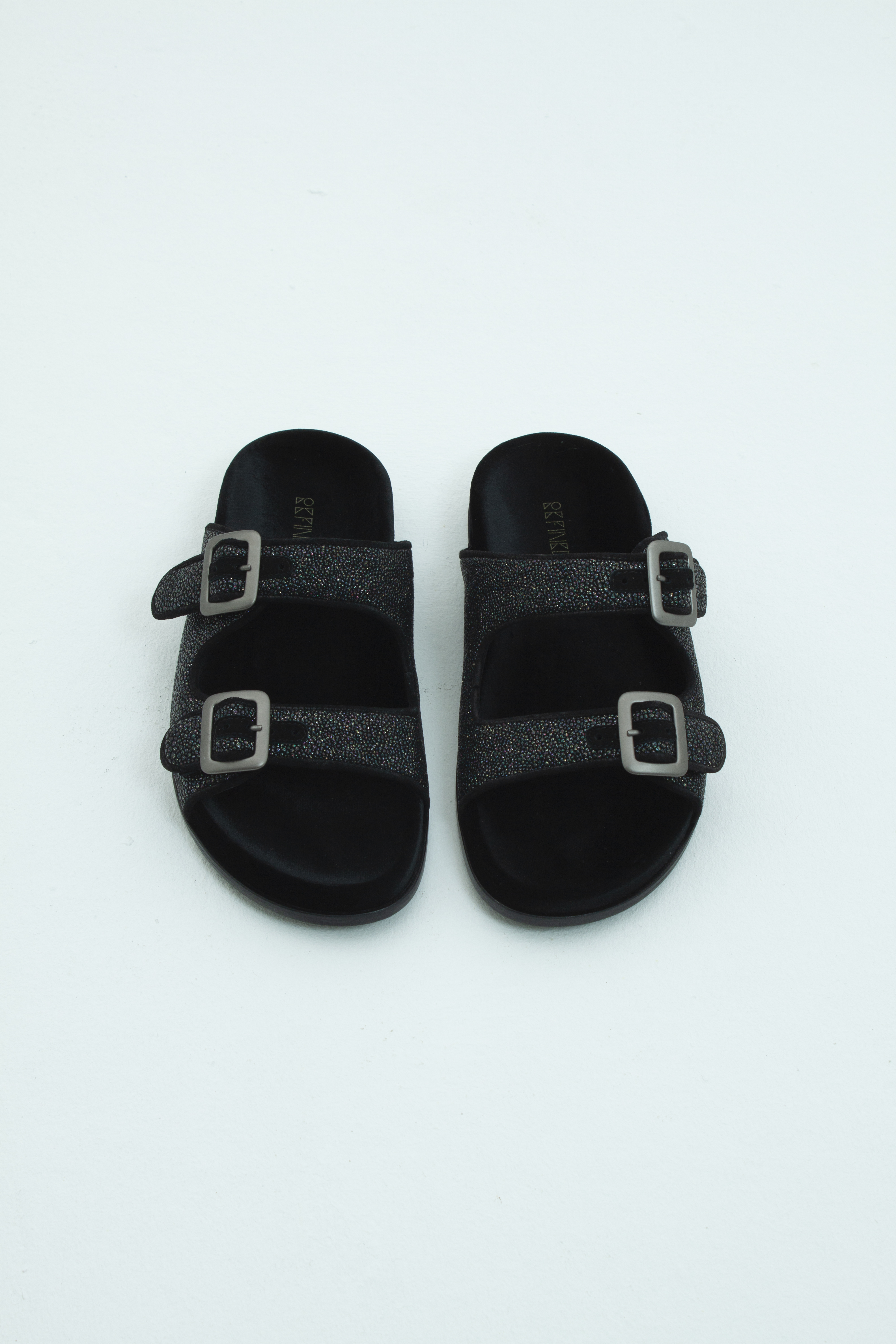 Cандалии с двойными ремешками с пряжками мультиколор, фото 1