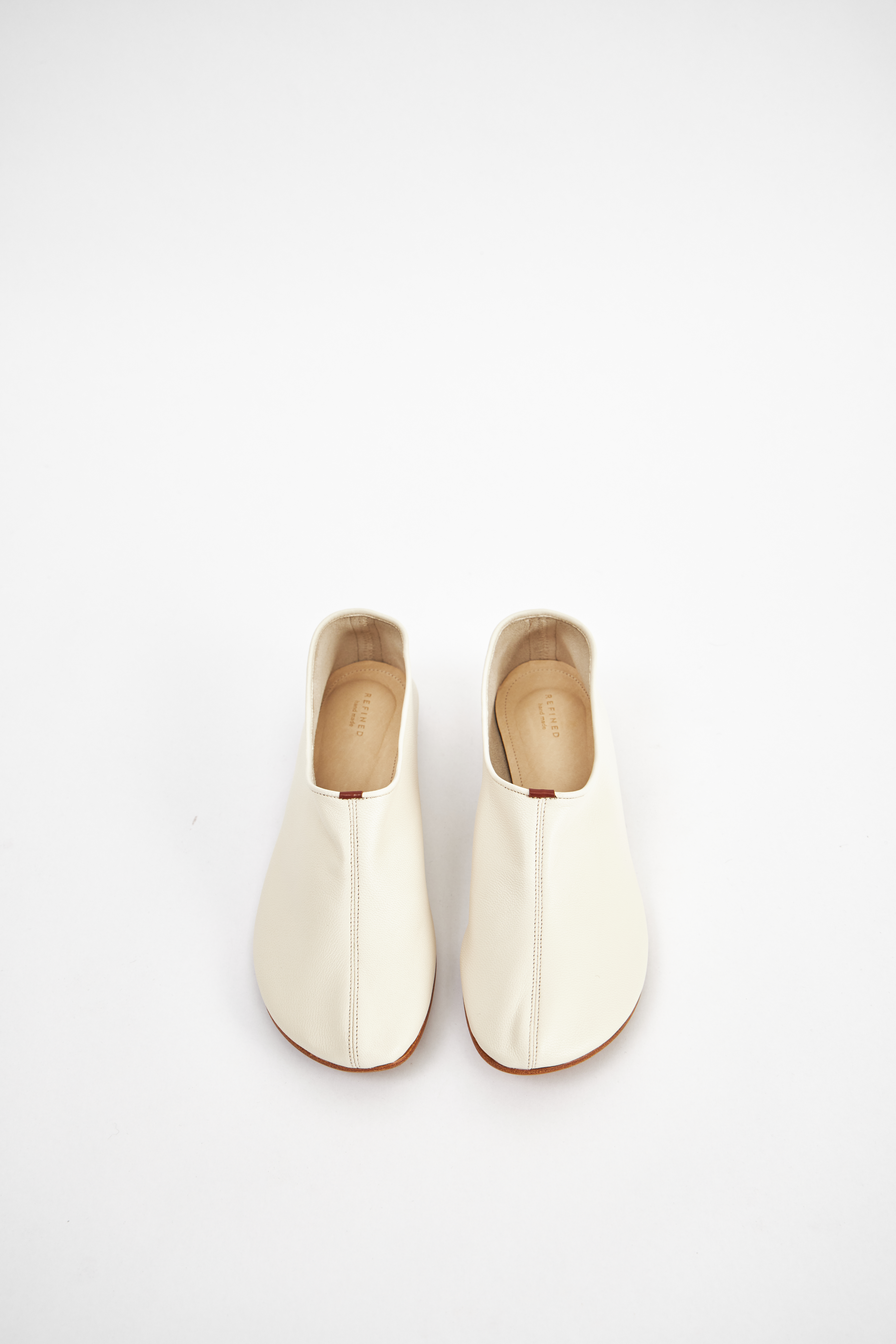 Балетки молочного цвета (кожа), фото 1