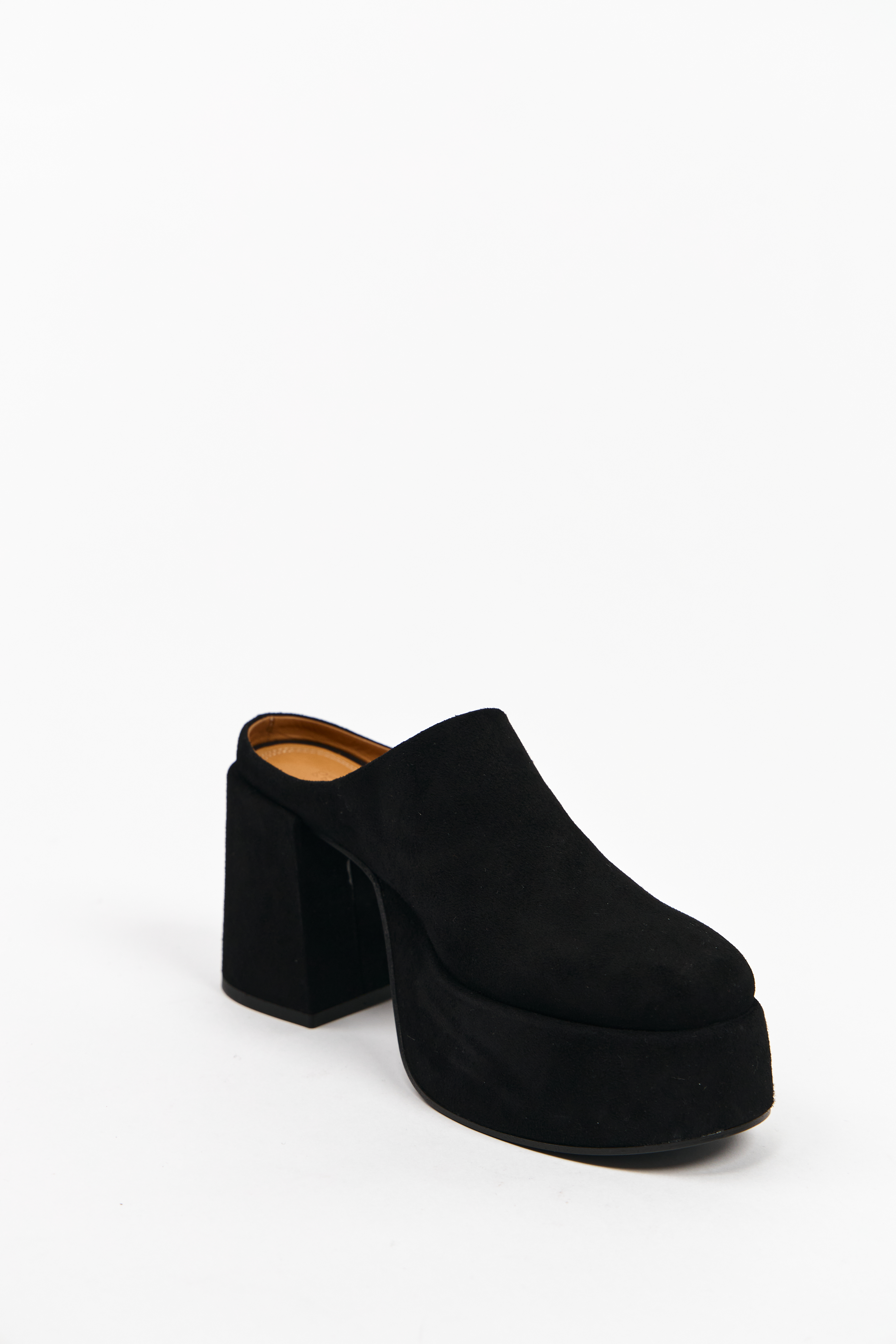 Сабо из чёрной замши, фото 1